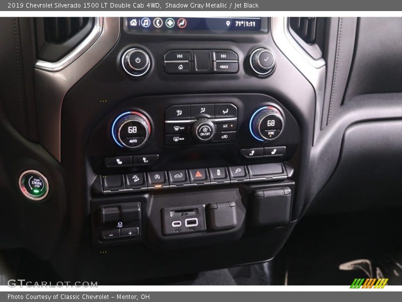 Shadow Gray Metallic / Jet Black 2019 Chevrolet Silverado 1500 LT Double Cab 4WD