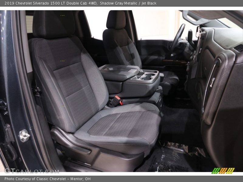 Shadow Gray Metallic / Jet Black 2019 Chevrolet Silverado 1500 LT Double Cab 4WD
