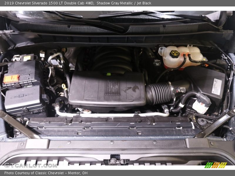 Shadow Gray Metallic / Jet Black 2019 Chevrolet Silverado 1500 LT Double Cab 4WD