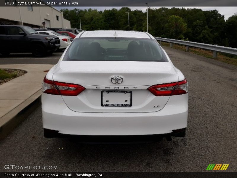 Super White / Ash 2020 Toyota Camry LE