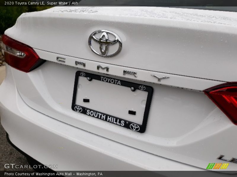 Super White / Ash 2020 Toyota Camry LE