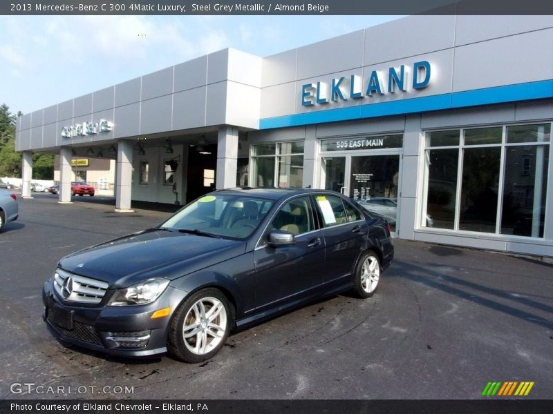 Steel Grey Metallic / Almond Beige 2013 Mercedes-Benz C 300 4Matic Luxury