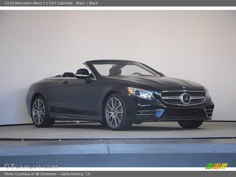 Black / Black 2019 Mercedes-Benz S S 560 Cabriolet