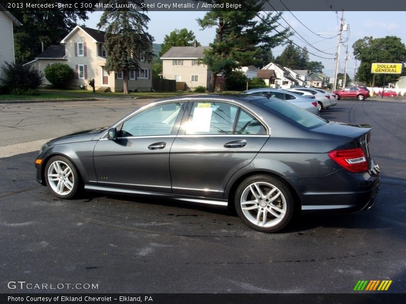 Steel Grey Metallic / Almond Beige 2013 Mercedes-Benz C 300 4Matic Luxury