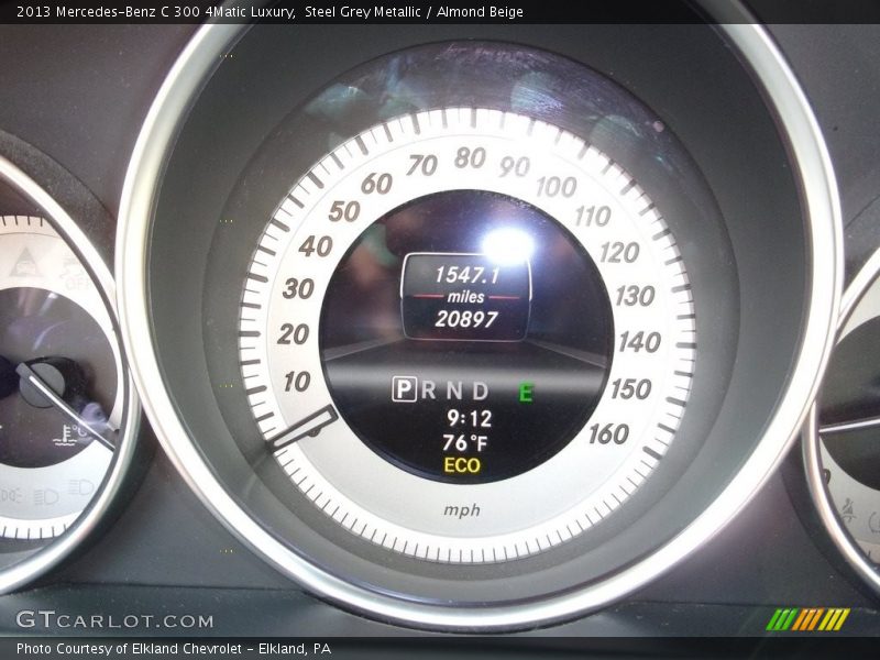 Steel Grey Metallic / Almond Beige 2013 Mercedes-Benz C 300 4Matic Luxury