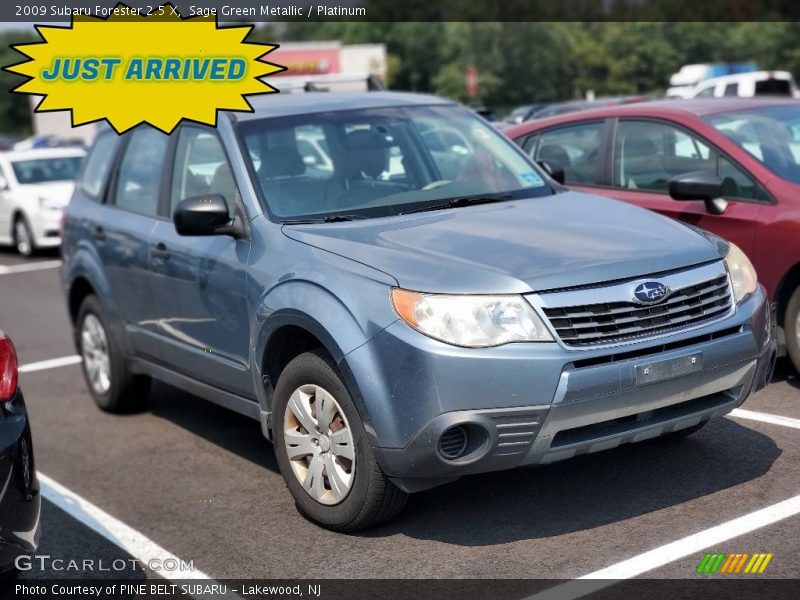 Sage Green Metallic / Platinum 2009 Subaru Forester 2.5 X