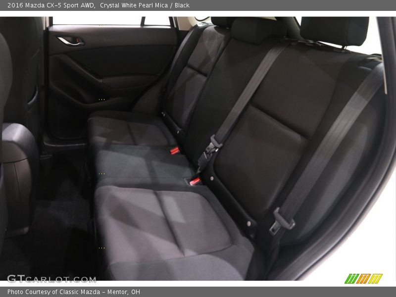 Crystal White Pearl Mica / Black 2016 Mazda CX-5 Sport AWD
