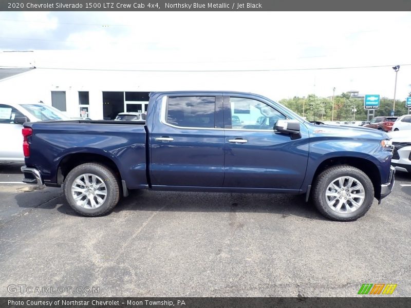 Northsky Blue Metallic / Jet Black 2020 Chevrolet Silverado 1500 LTZ Crew Cab 4x4