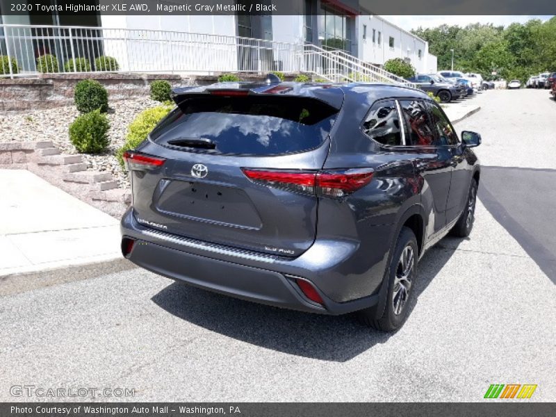Magnetic Gray Metallic / Black 2020 Toyota Highlander XLE AWD