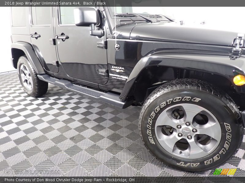 Black / Black 2018 Jeep Wrangler Unlimited Sahara 4x4
