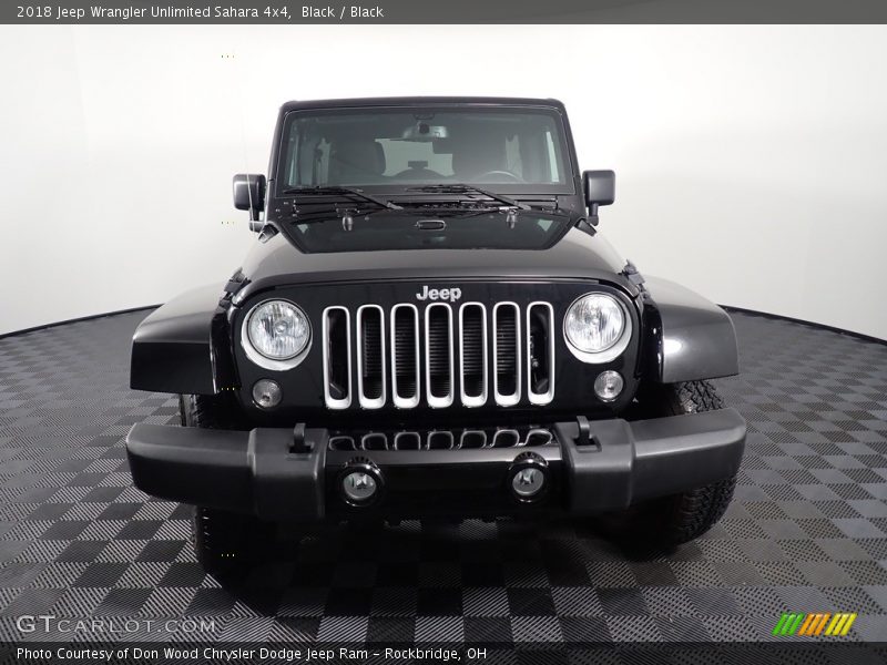 Black / Black 2018 Jeep Wrangler Unlimited Sahara 4x4