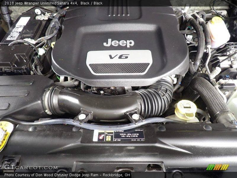 Black / Black 2018 Jeep Wrangler Unlimited Sahara 4x4