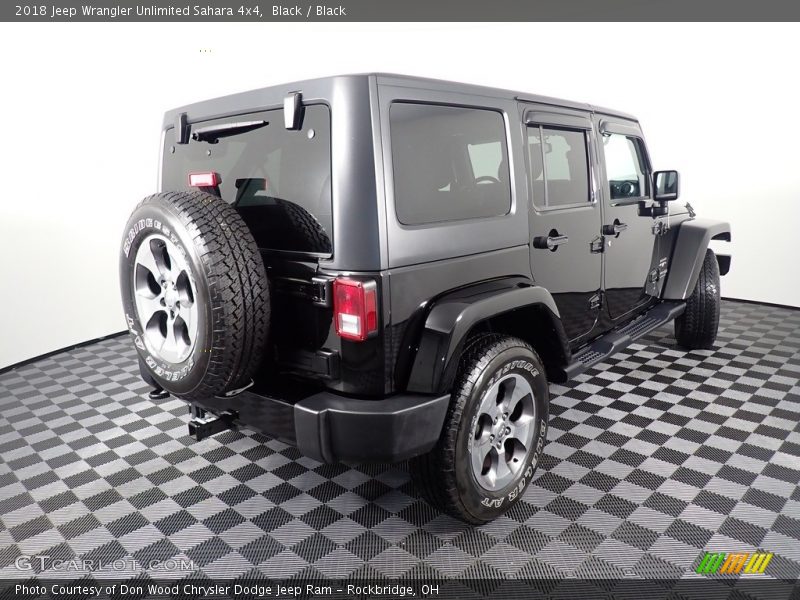 Black / Black 2018 Jeep Wrangler Unlimited Sahara 4x4