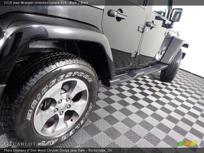 Black / Black 2018 Jeep Wrangler Unlimited Sahara 4x4