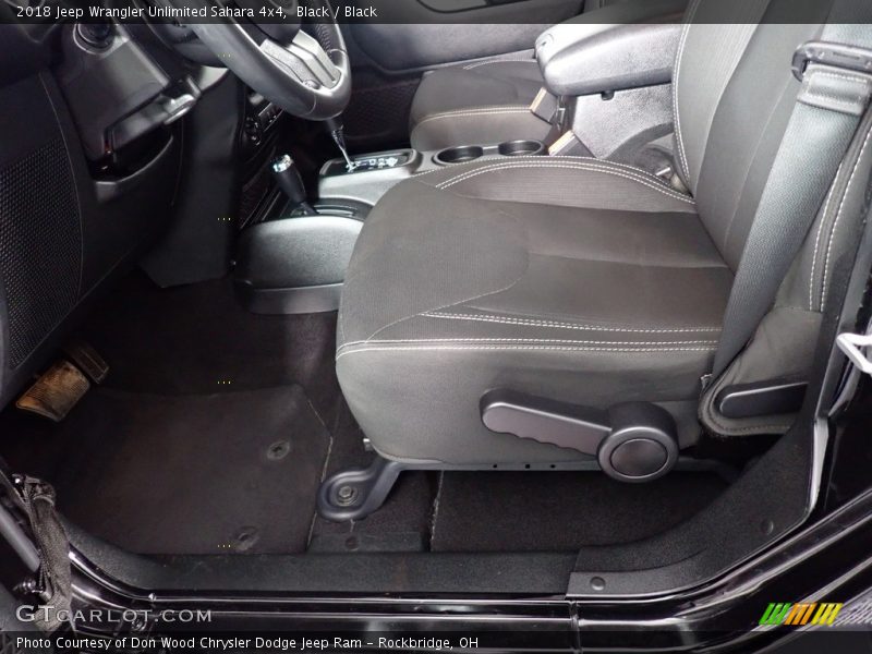 Black / Black 2018 Jeep Wrangler Unlimited Sahara 4x4