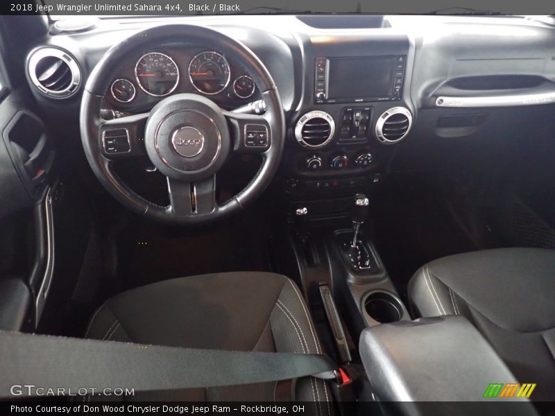 Black / Black 2018 Jeep Wrangler Unlimited Sahara 4x4