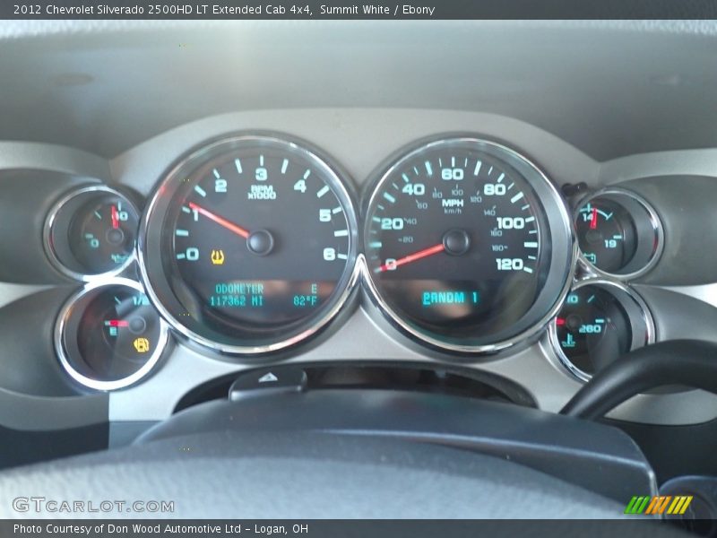 Summit White / Ebony 2012 Chevrolet Silverado 2500HD LT Extended Cab 4x4