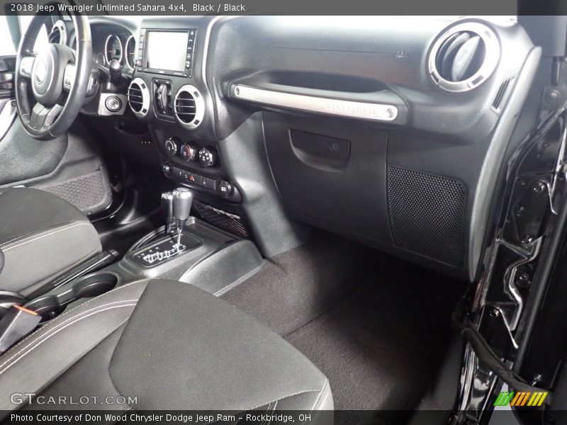 Black / Black 2018 Jeep Wrangler Unlimited Sahara 4x4