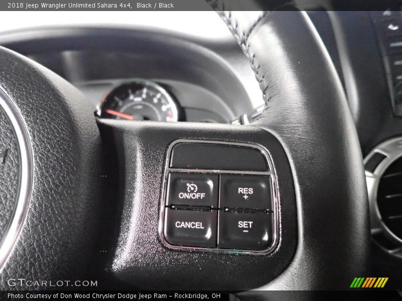 Black / Black 2018 Jeep Wrangler Unlimited Sahara 4x4