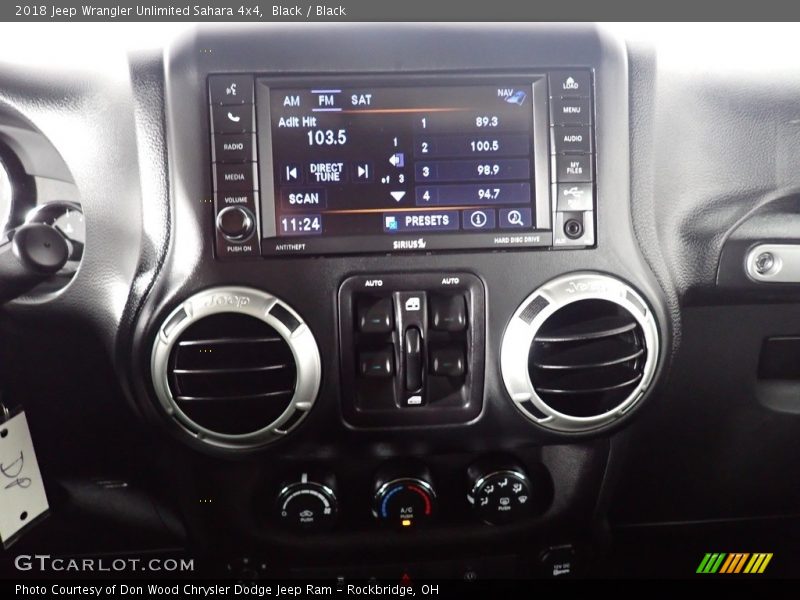 Black / Black 2018 Jeep Wrangler Unlimited Sahara 4x4