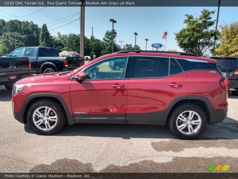 Red Quartz Tintcoat / Medium Ash Gray/­Jet Black 2018 GMC Terrain SLE