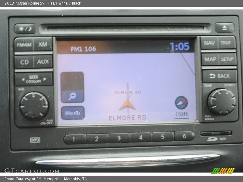 Pearl White / Black 2013 Nissan Rogue SV