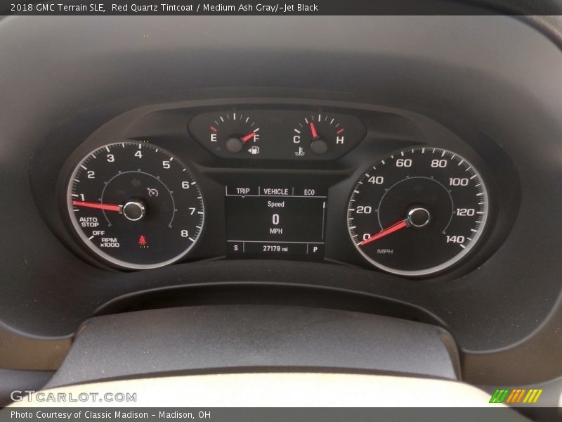 Red Quartz Tintcoat / Medium Ash Gray/­Jet Black 2018 GMC Terrain SLE