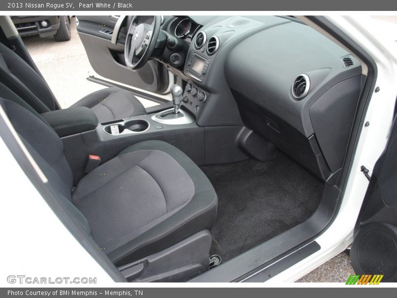 Pearl White / Black 2013 Nissan Rogue SV