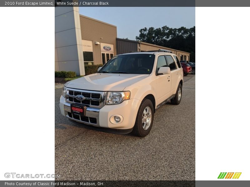 White Suede / Charcoal Black 2010 Ford Escape Limited
