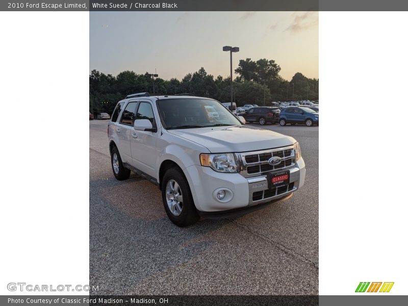 White Suede / Charcoal Black 2010 Ford Escape Limited