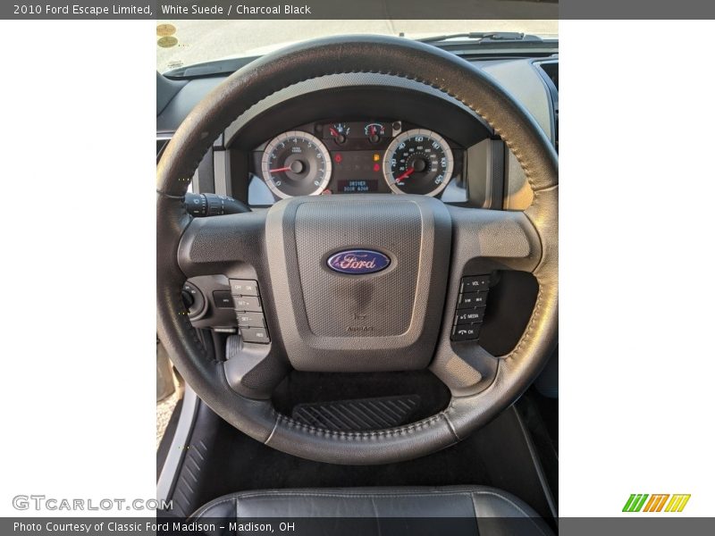 White Suede / Charcoal Black 2010 Ford Escape Limited