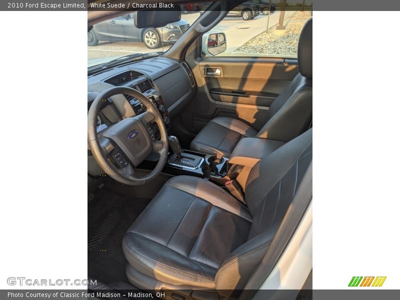 White Suede / Charcoal Black 2010 Ford Escape Limited