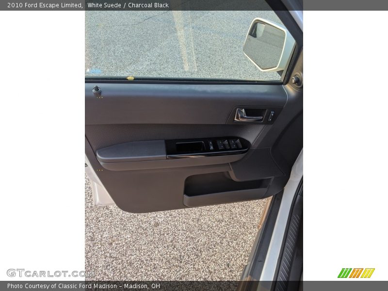 White Suede / Charcoal Black 2010 Ford Escape Limited