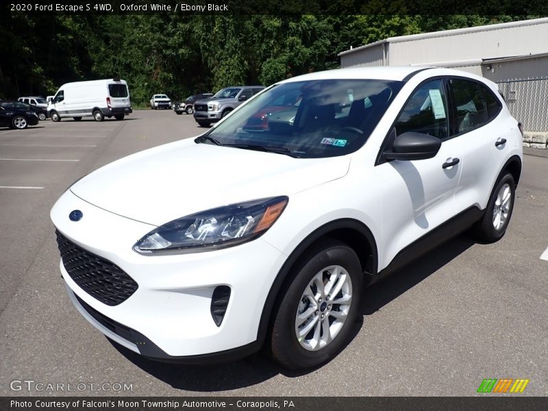 Oxford White / Ebony Black 2020 Ford Escape S 4WD