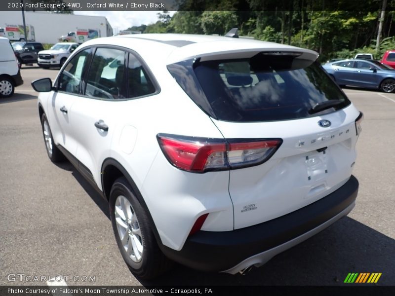 Oxford White / Ebony Black 2020 Ford Escape S 4WD