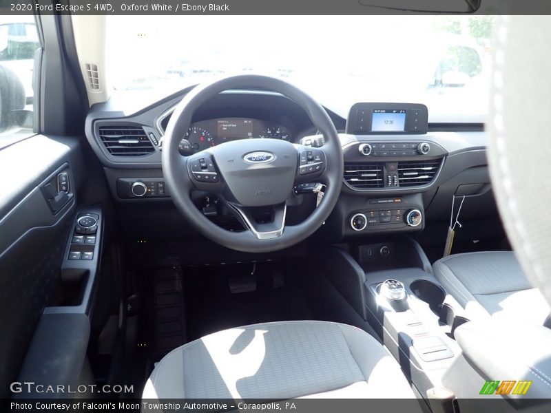 Oxford White / Ebony Black 2020 Ford Escape S 4WD
