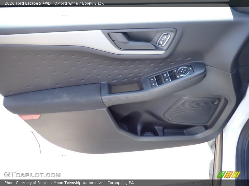 Oxford White / Ebony Black 2020 Ford Escape S 4WD