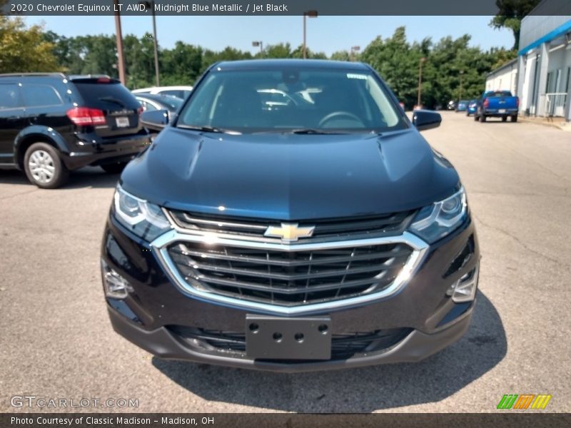 Midnight Blue Metallic / Jet Black 2020 Chevrolet Equinox LT AWD