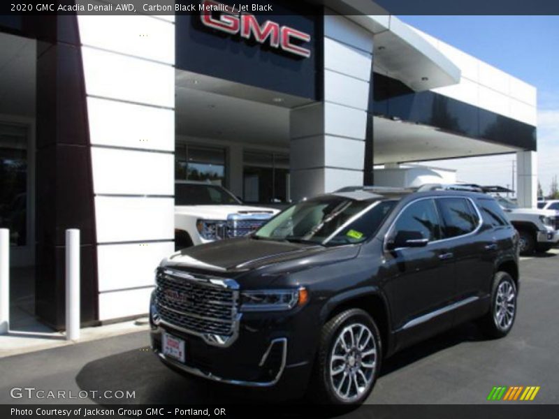 Carbon Black Metallic / Jet Black 2020 GMC Acadia Denali AWD