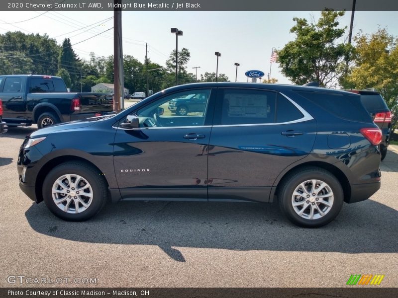 Midnight Blue Metallic / Jet Black 2020 Chevrolet Equinox LT AWD
