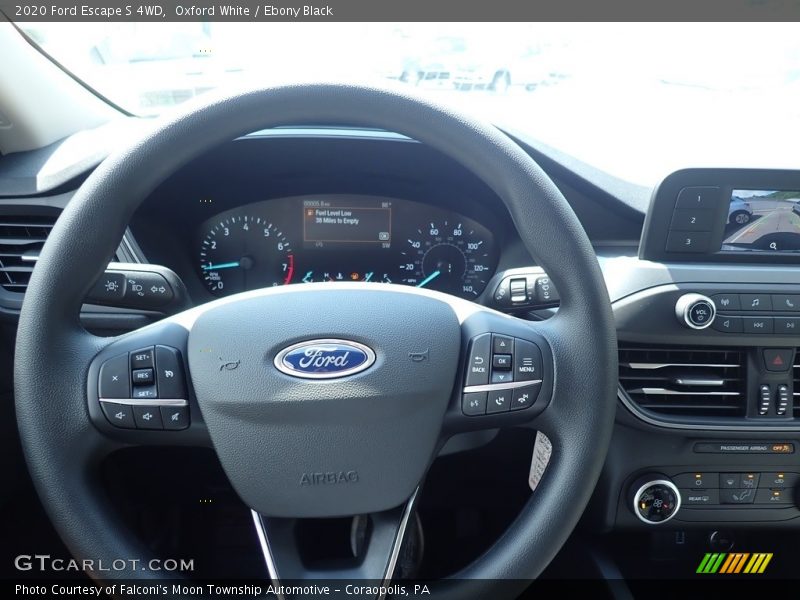 Oxford White / Ebony Black 2020 Ford Escape S 4WD