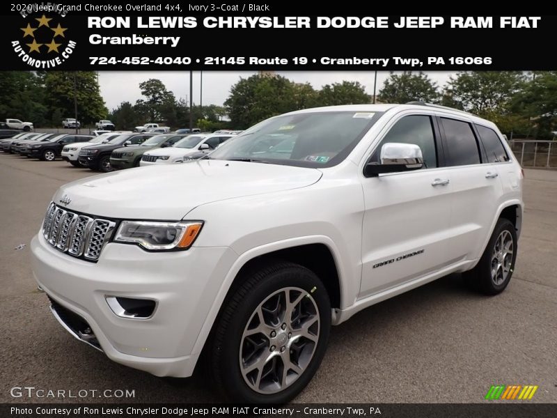 Ivory 3-Coat / Black 2020 Jeep Grand Cherokee Overland 4x4