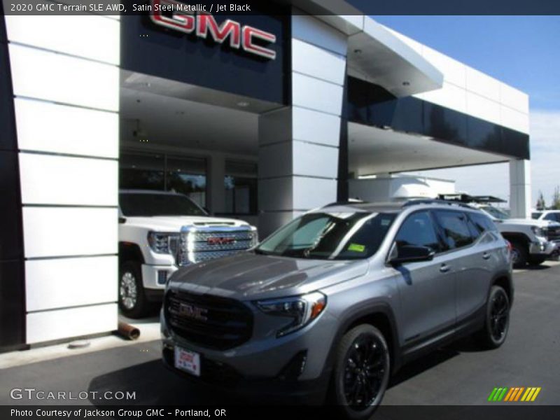 Satin Steel Metallic / Jet Black 2020 GMC Terrain SLE AWD