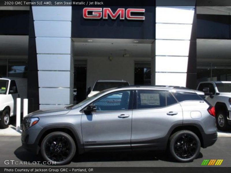 Satin Steel Metallic / Jet Black 2020 GMC Terrain SLE AWD
