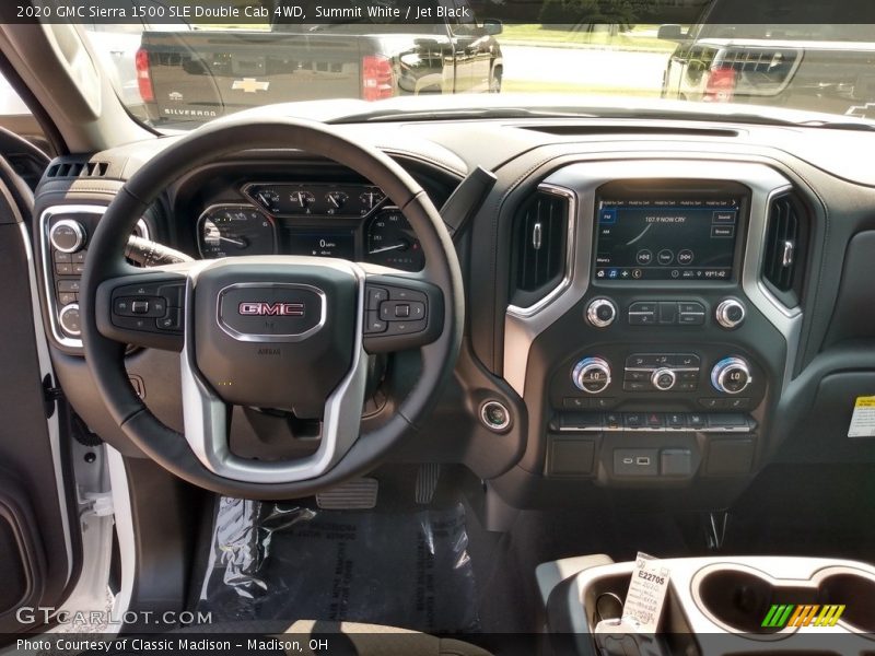 Summit White / Jet Black 2020 GMC Sierra 1500 SLE Double Cab 4WD