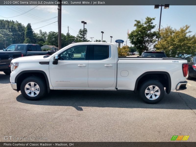 Summit White / Jet Black 2020 GMC Sierra 1500 SLE Double Cab 4WD