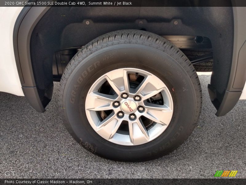 Summit White / Jet Black 2020 GMC Sierra 1500 SLE Double Cab 4WD