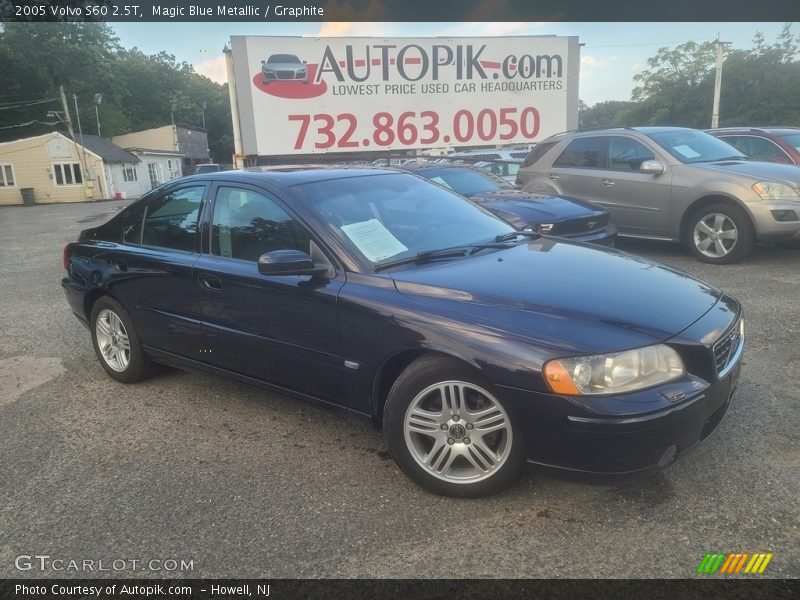 Magic Blue Metallic / Graphite 2005 Volvo S60 2.5T