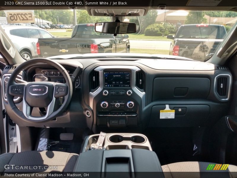 Summit White / Jet Black 2020 GMC Sierra 1500 SLE Double Cab 4WD