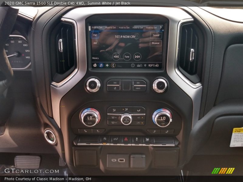 Summit White / Jet Black 2020 GMC Sierra 1500 SLE Double Cab 4WD